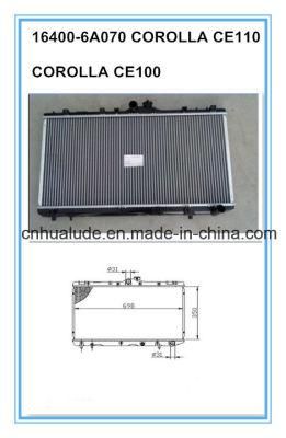 Cheap Aluminum Brazed Welded Car Radiator for Corolla CE100