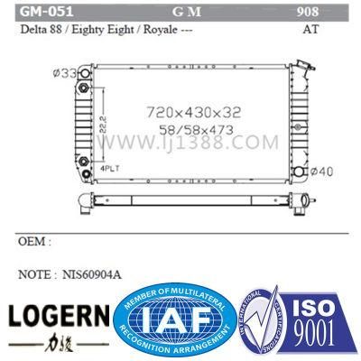 Car Radiator for Delta&prime;88/Eighty Eight/Royale at Dpi 908