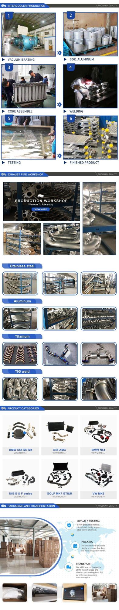 China Factory VW Mk4 Guaranteed Quality Turbo Intercooler