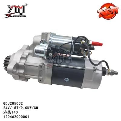Ytm Starter Motor Qdj2850c2 - 24V/15t/9.0kg/Cw for Jichai140 120462000001